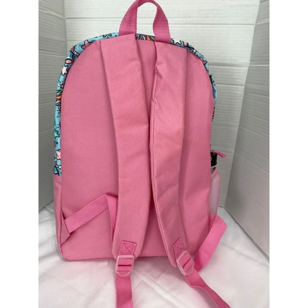 Confetti DIY Marker Kit Backpack Kids Blue Pink Space Theme New Water Bottle